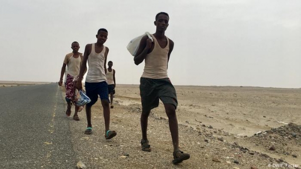تقرير أممي: وصول 1465 مهاجراً أفريقياً إلى اليمن خلال نوفمبر الماضي