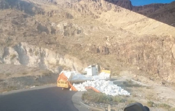 ارتفاع حوادث شاحنات النقل في خطوط السير الجديدة الذي استحدثتها مليشيا الحوثي