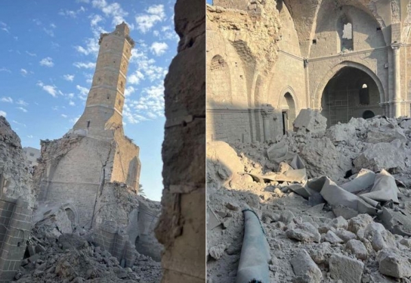 عمره 1400 عام.. حماس: قصف الاحتلال الإسرائيل للمسجد العمري بغزة "جريمة همجية شنيعة"